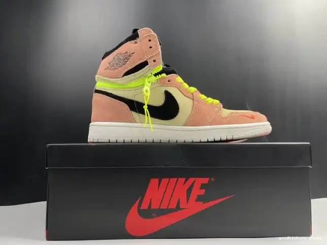 Rep Peach Air Jordan High CW6576-800 1 Switch 0506